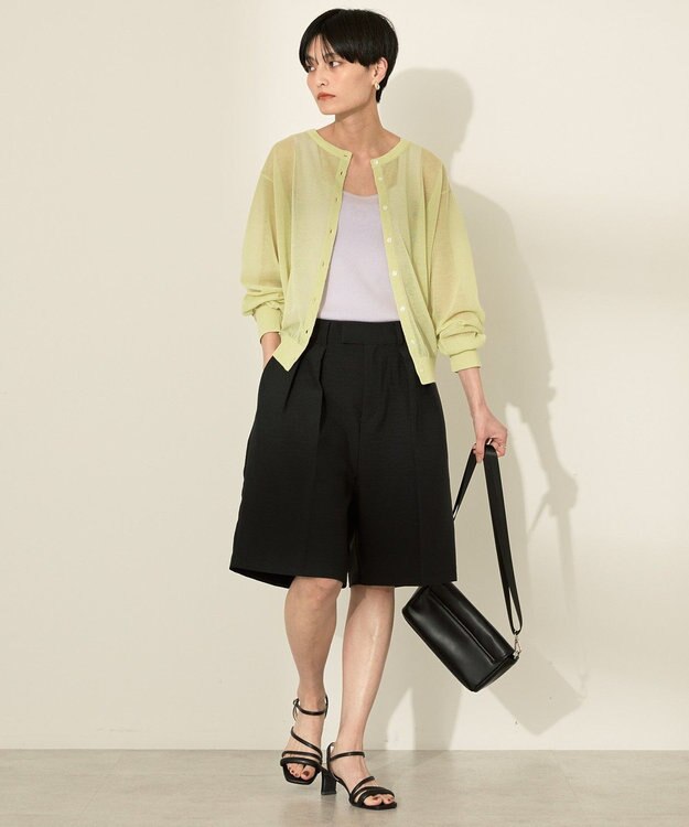 AMERICAN HOLIC シアークルーネックニットカーディガン Pistachio