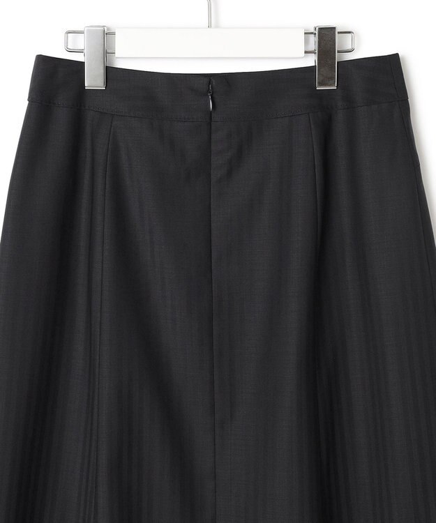 23区 【セットアップ対応/新色追加】ラフィーネウール フレアスカート ネイビーストライプ