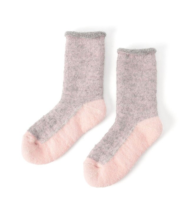 Chacott ふわふわオーバーソックス(アルパカ糸使用) ベビーピンク