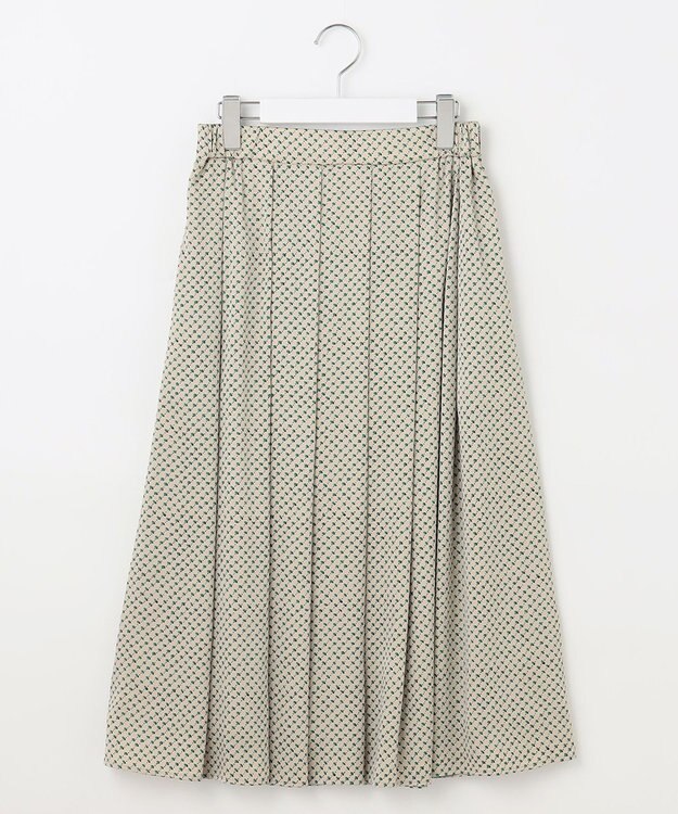 自由区 【セットアップ対応・洗える】サテンアムンゼン スカート サンドベージュ系