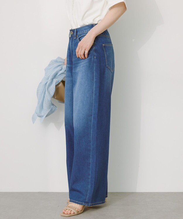 AMERICAN HOLIC 【接触冷感】ワイドデニム Indigo