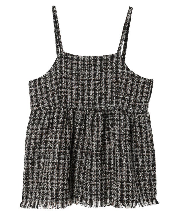 Green Parks ・ＥＬＥＮＣＡＲＥ　ＤＵＥ　ツイードバックリボンキャミ Brown