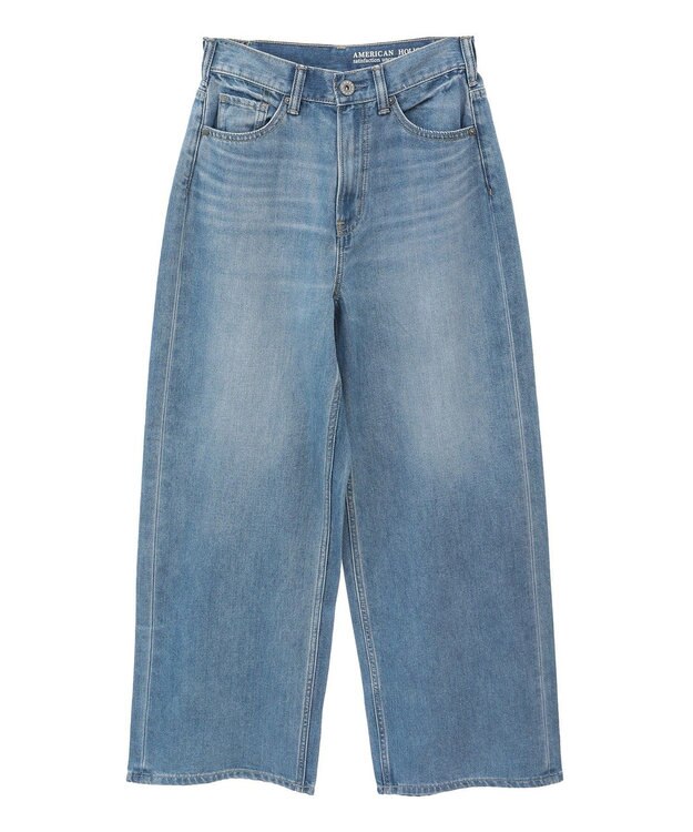 AMERICAN HOLIC 【接触冷感】ワイドデニム Light Indigo