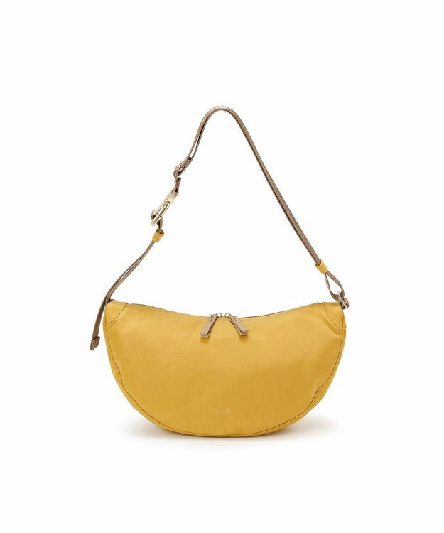 TOPKAPI 【Breath TOPKAPI】Freely フリーリー ナイロン ロゴテープ  ラウンド ショルダーバッグ イエロー