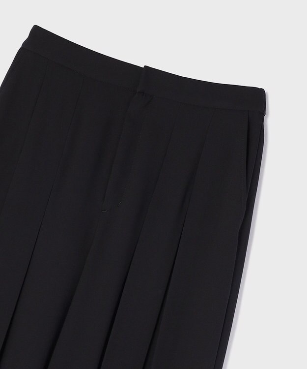 GRACE CONTINENTAL ボックスプリーツパンツ ブラック