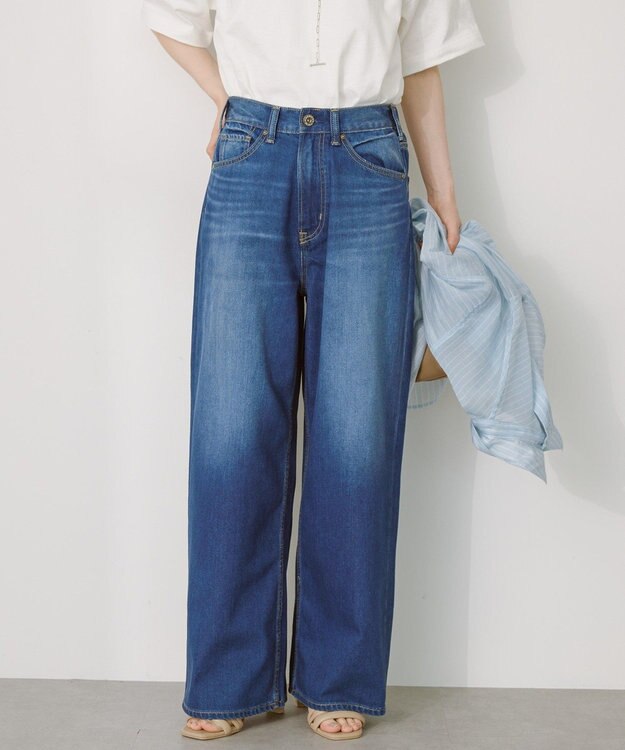 AMERICAN HOLIC 【接触冷感】ワイドデニム Indigo