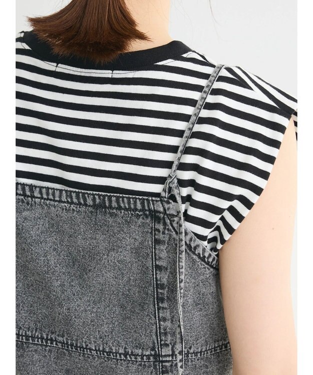 Green Parks ・ＥＬＥＮＣＡＲＥ　ＤＵＥ　デニムロングキャミ Gray