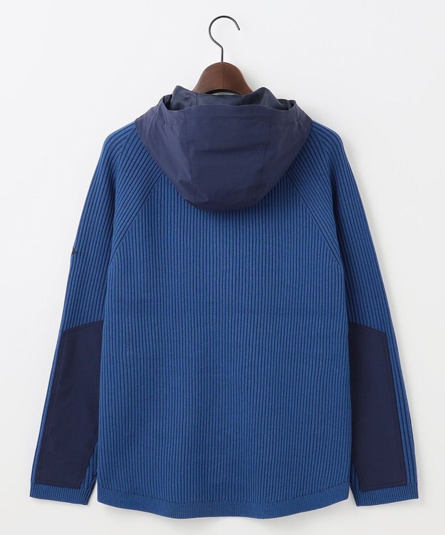 JOSEPH ABBOUD MOUNTAIN 【軽さ/ストレッチ】 CORDURA COTTON アウトドアニットパーカー ブルー系