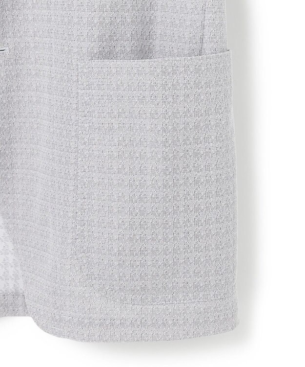 J.PRESS MEN シャツの軽快さ×ジャケットの上品さ【 盛夏対応 / 軽量 / 洗える / 高通気性】千鳥レース サマージャケット ライトグレー系