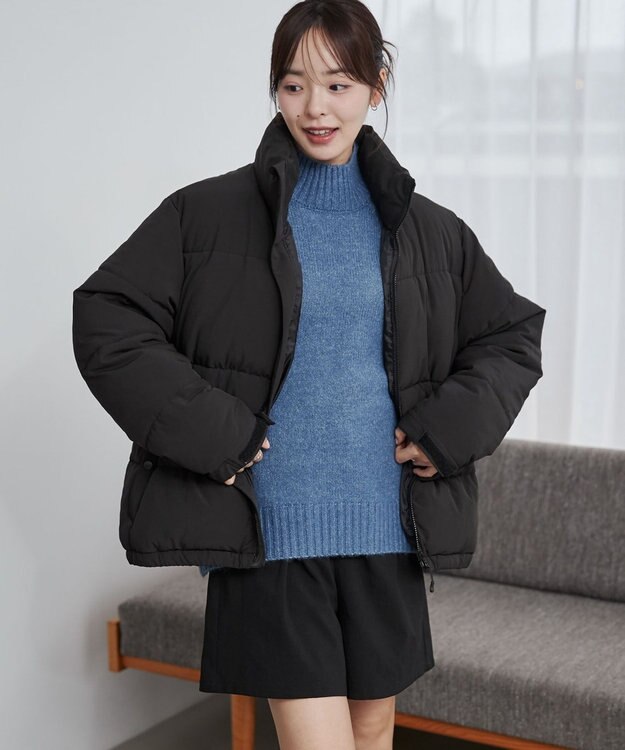 WEGO 【ユニセックス着用ITEM】パデッドブルゾン ブラック