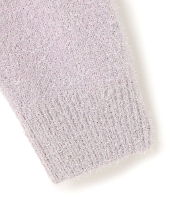 UNFILO L ラメシャギー  ニット ラベンダ―