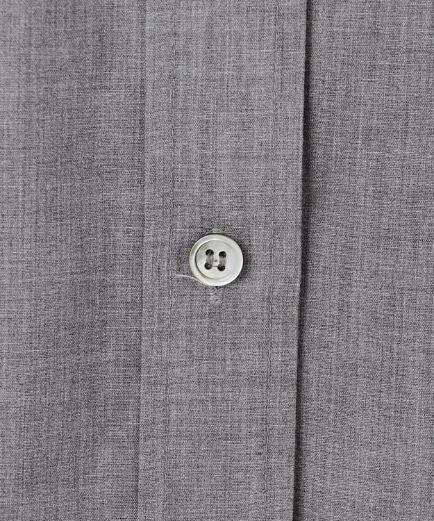 23区 【SLOW/一部店舗限定】ライトタンブラータフタ バックボタン シャツ ライトグレー系