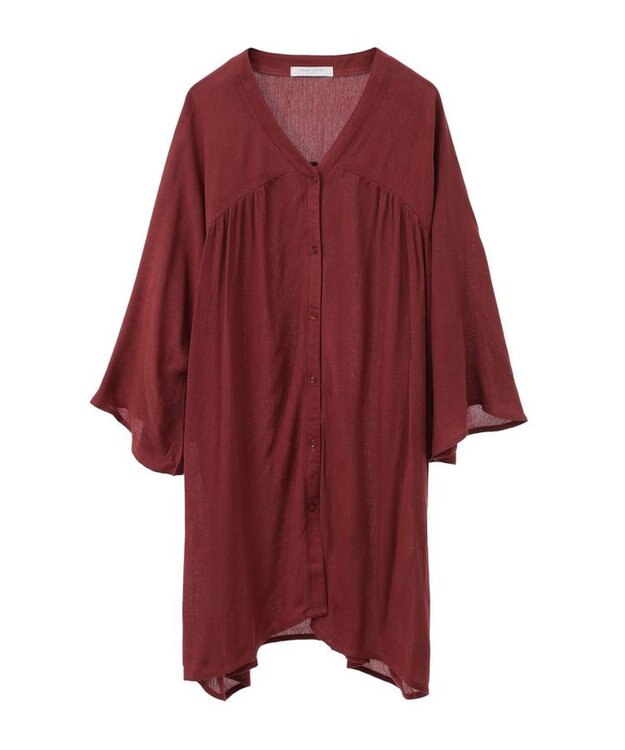 Green Parks クレープチュニック Brick Red