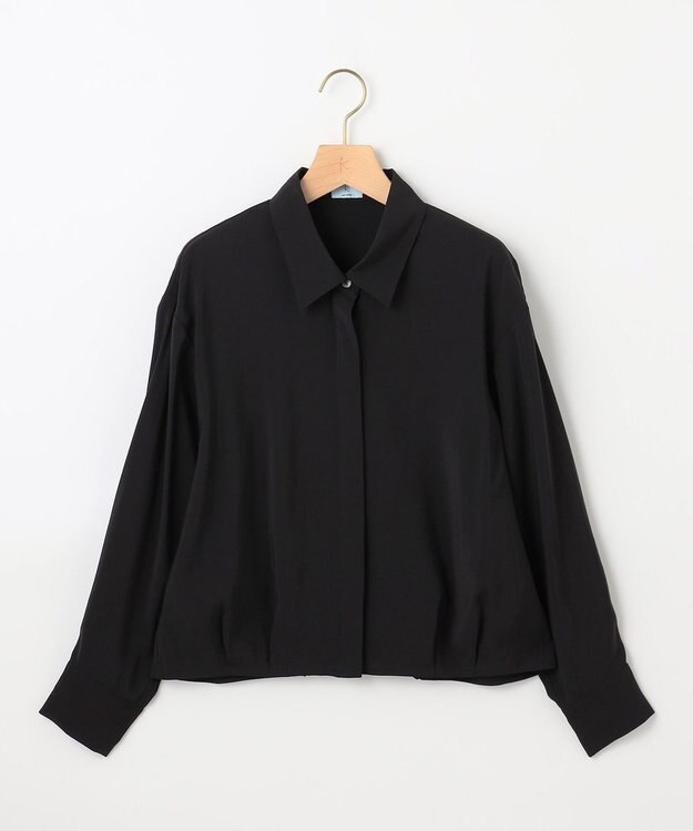 組曲 バウンディングシャーティングカシュクール ブラウス ブラック系