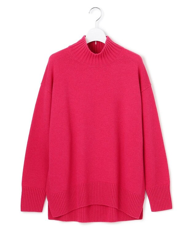 23区 S 【見上愛さんコラボカラー/Oggi掲載】カシミヤブレンド ハイネック ニット マゼンタ系