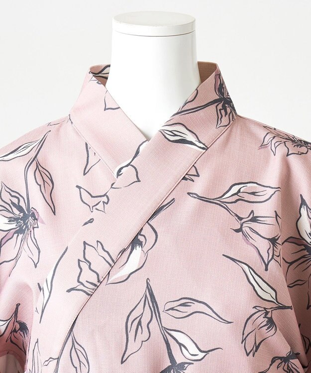 Feroux 【洗える・2WAY】 簡単着付け 浴衣 3点セット ピンク系4