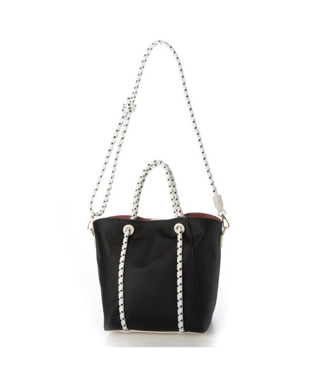 UNBILLION カシュカシュ cachecache / コーティングキャンバスロープハンドルトート ブラック