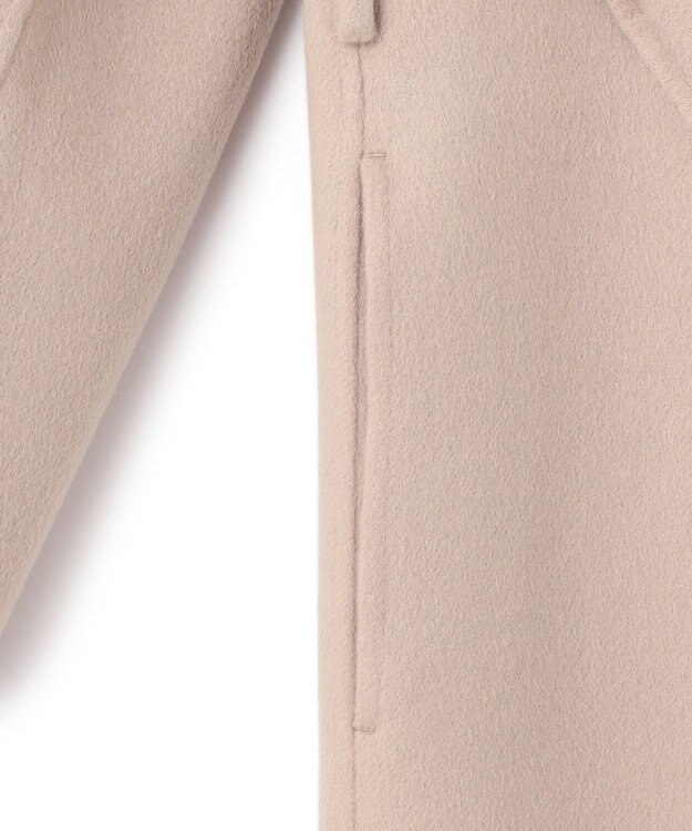 JOSEPH ダブルフェイスカシミヤ　ラップミドルコート Parchment