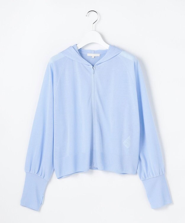自由区 L ファンクショナルジップアップ パーカー ［新色］サックス