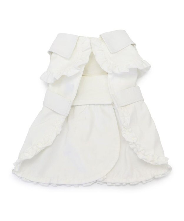 PET PARADISE cherircouture フリフリ トレンチコート 小型犬 オフホワイト