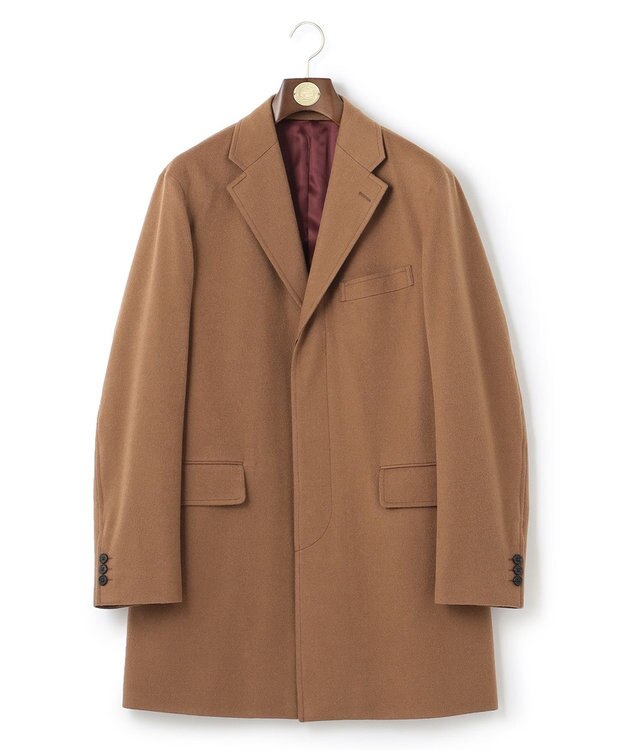 J.PRESS MEN 【LOROPIANA】ショートトップコート キャメル系