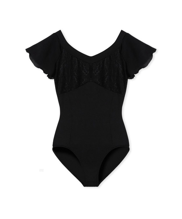 Chacott フレアスリーブレオタード ブラック