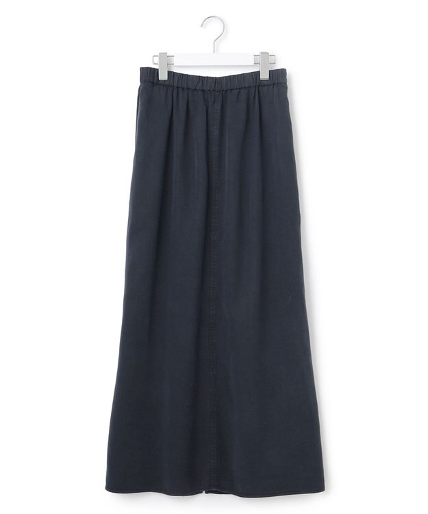 23区 L 【SLOW/一部店舗限定】ガーメントツイル セミフレア スカート ネイビー系