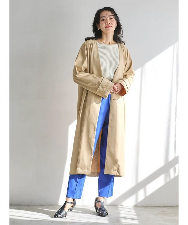 Green Parks 花粉防止　着流しコート Beige