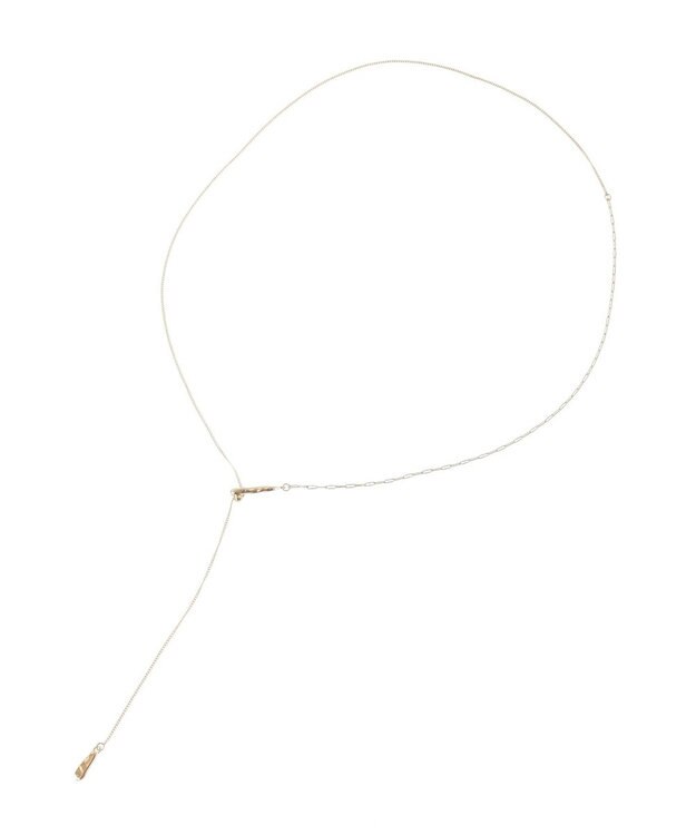 YECCA VECCA ドロップパーツスライドY字ネックレス Gold