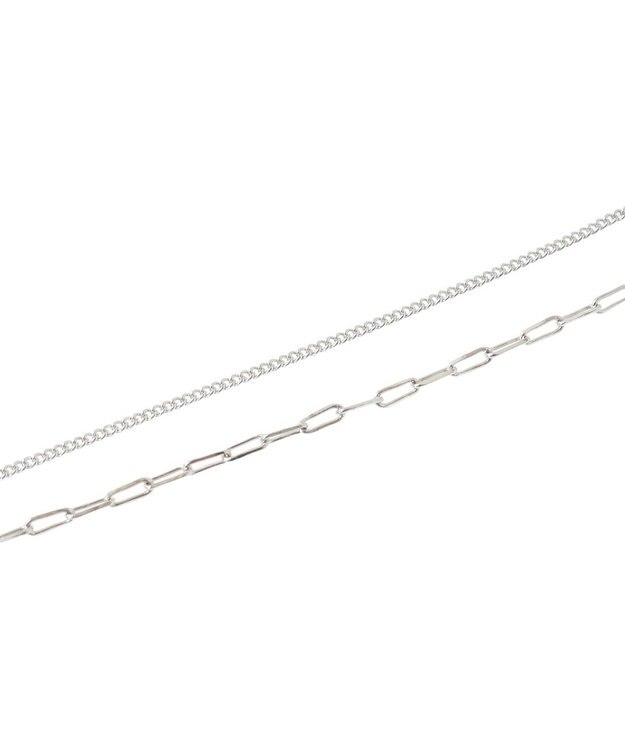 YECCA VECCA ドロップパーツスライドY字ネックレス Silver