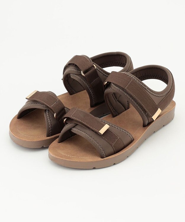 ANY ベルトラインサンダル ブラウン