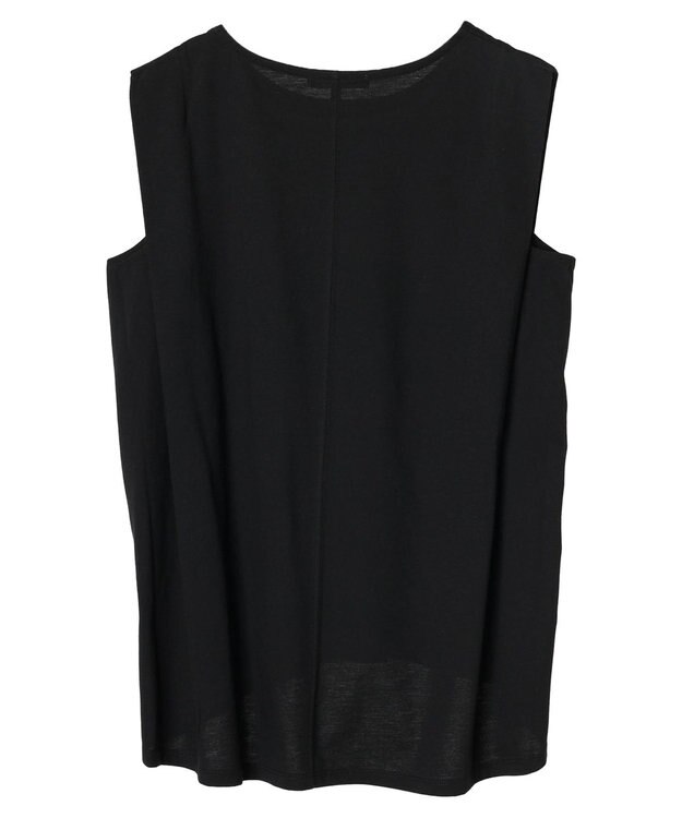 CRAFT STANDARD BOUTIQUE 肩タックノースリーブプルオーバー Black