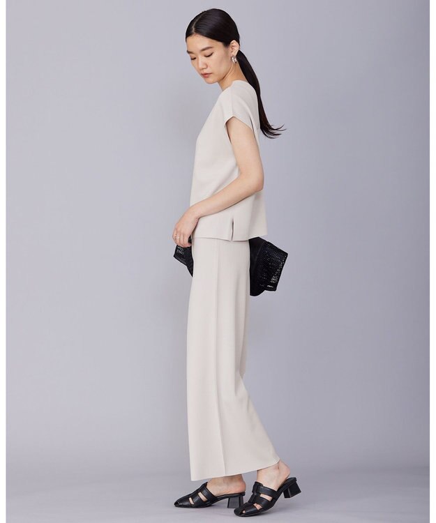 ICB 【洗える】ハイゲージスムース スリーブレスプルオーバー トープ系