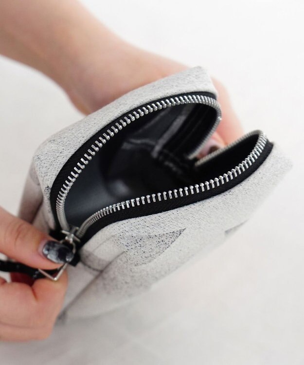 POLS SQUAREポーチ グレイ