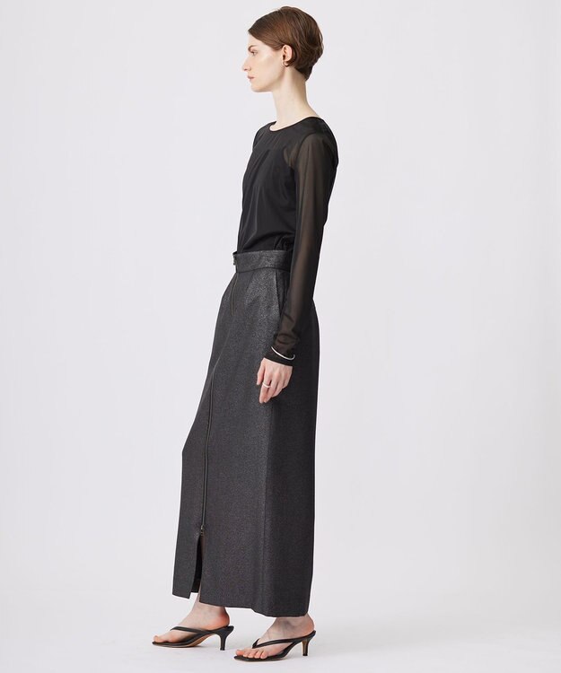 ICB フォイルプリントスカート ブラック系