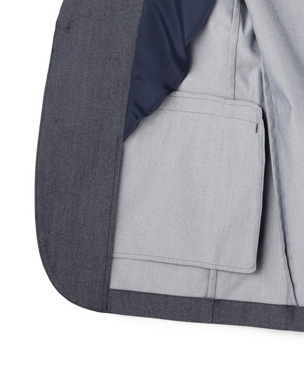 UNFILO MENS 【ストレッチ】イージーケアクリアデニム 機能美ジャケット インディゴ