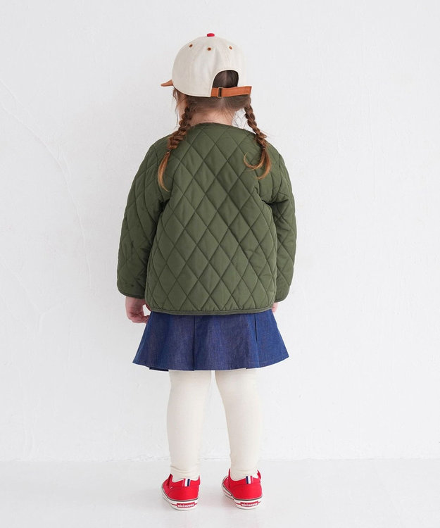 MIKI HOUSE HOT BISCUITS 【80-120cm】 デニム スカート付きパンツ 紺