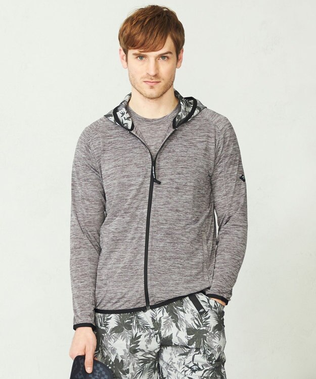 JOSEPH ABBOUD MOUNTAIN 【UNISEX】接触冷感 UV対策 クールスキンガードパーカー グレー系