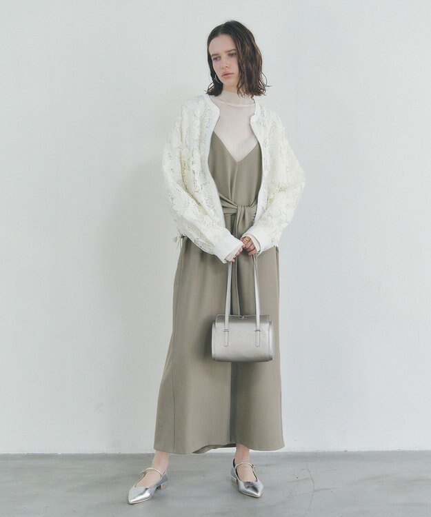 YECCA VECCA レースブルゾン Ivory