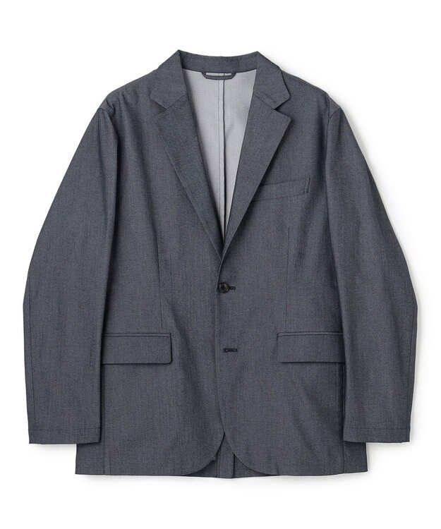 UNFILO MENS 【ストレッチ】イージーケアクリアデニム 機能美ジャケット インディゴ