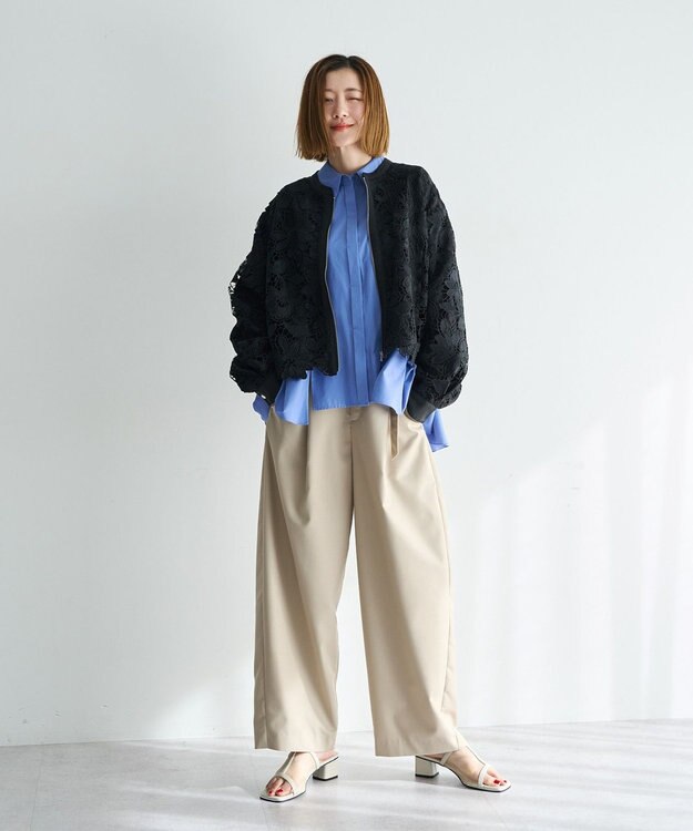 YECCA VECCA レースブルゾン Black