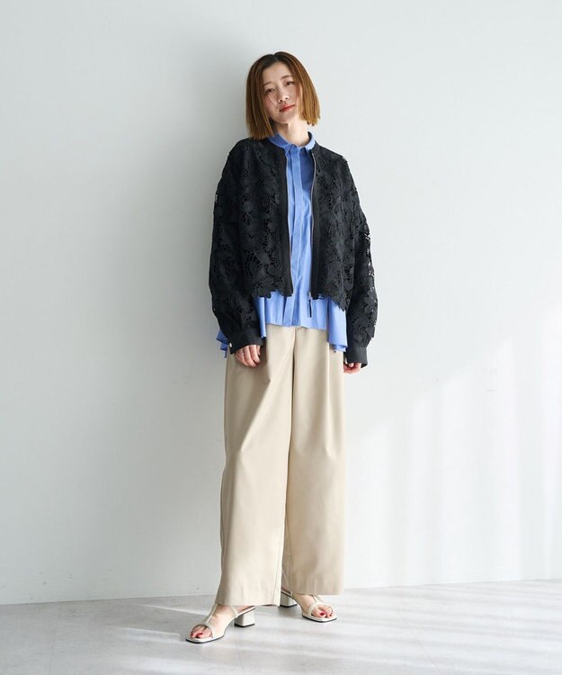 YECCA VECCA レースブルゾン Black