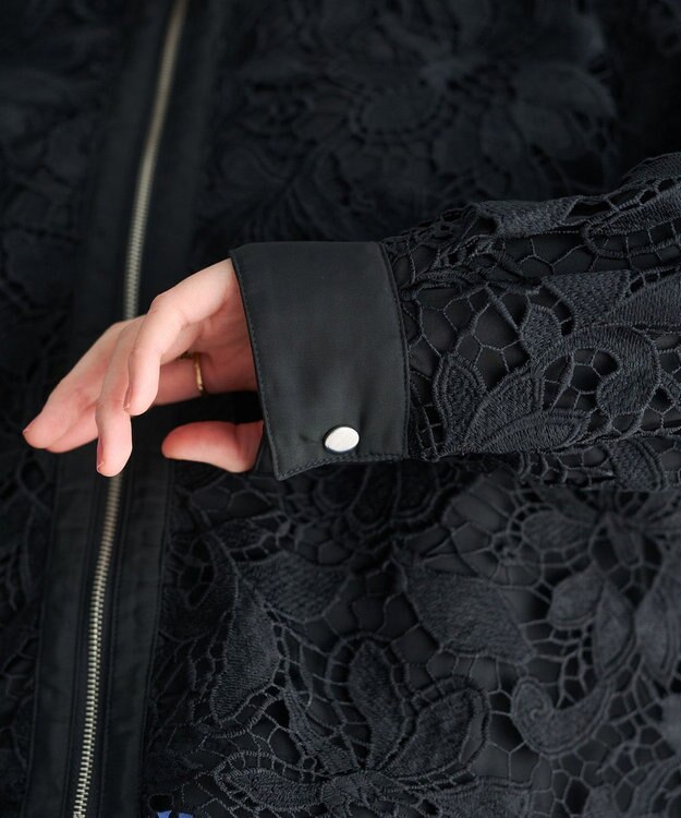 YECCA VECCA レースブルゾン Black