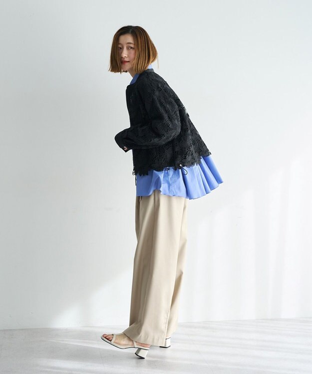 YECCA VECCA レースブルゾン Black