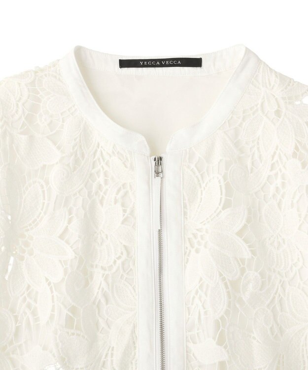 YECCA VECCA レースブルゾン Ivory