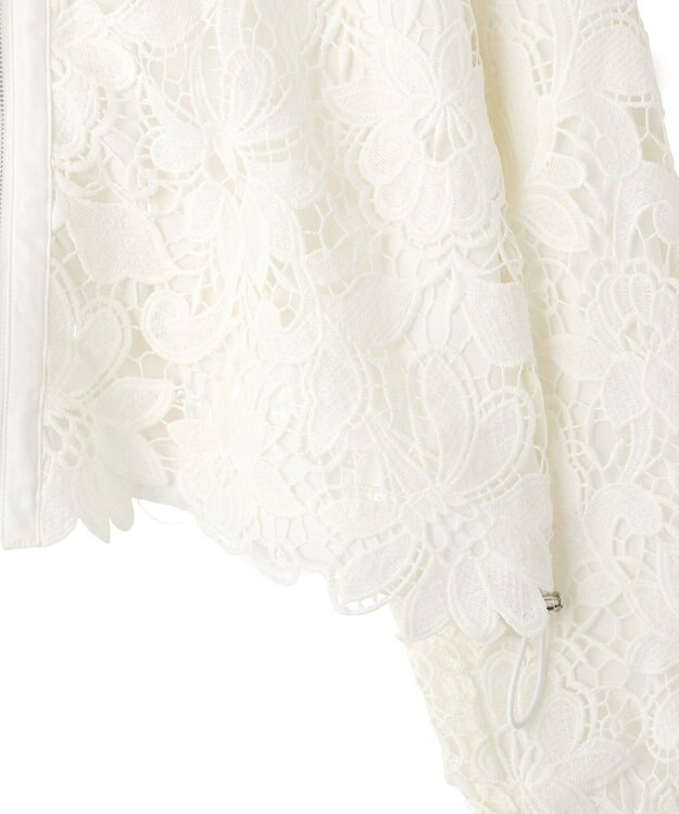 YECCA VECCA レースブルゾン Ivory