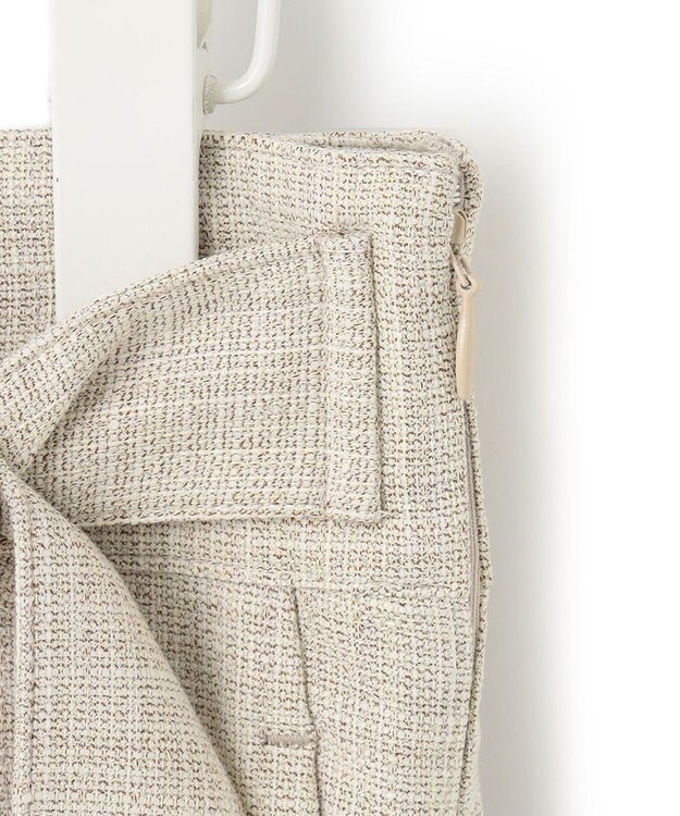 ICB 【洗える】Vi/Peブッチャー タックワイドパンツ トープ系