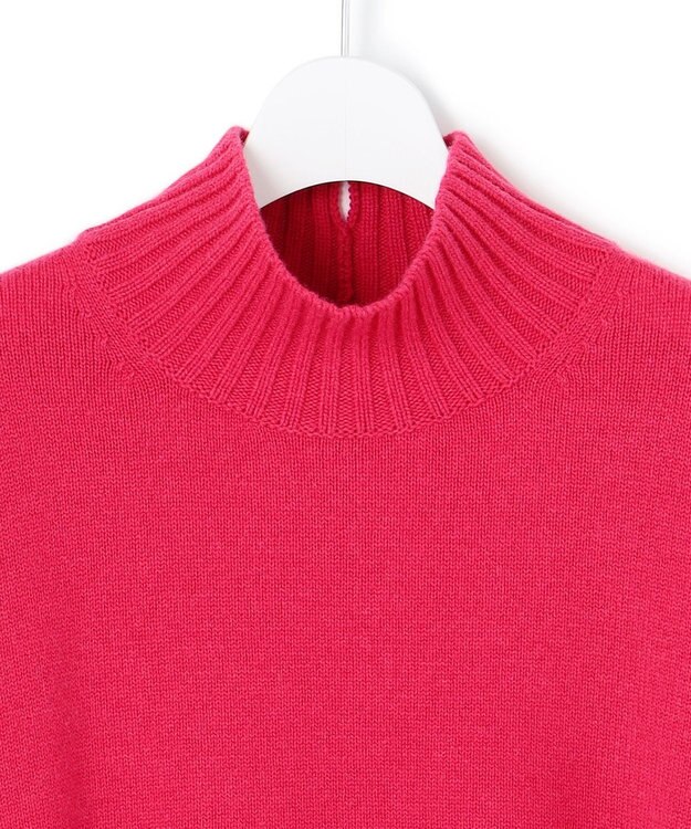 23区 S 【見上愛さんコラボカラー/Oggi掲載】カシミヤブレンド ハイネック ニット マゼンタ系