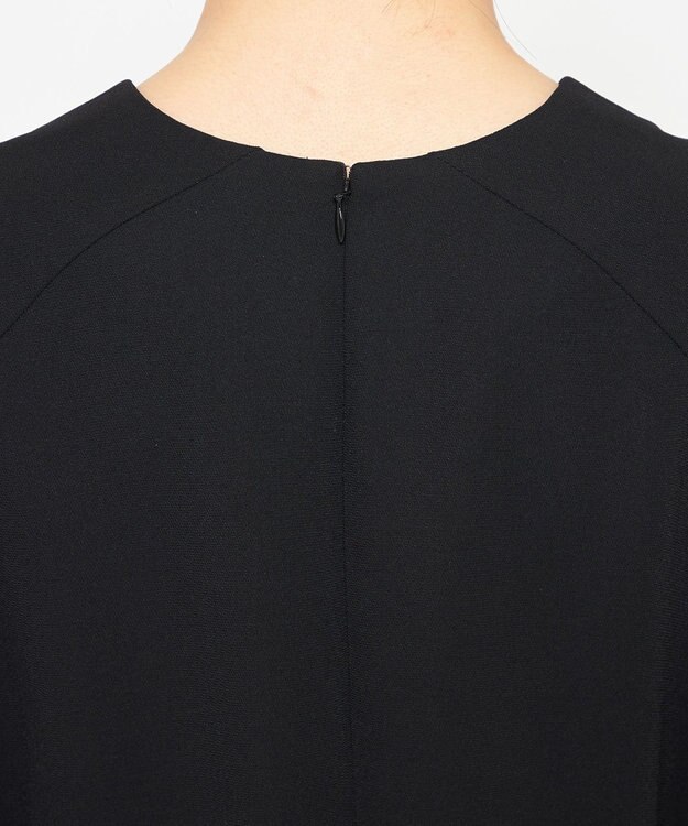 uncrave ウォッシャブル ダブルクロス ワンピース ブラック