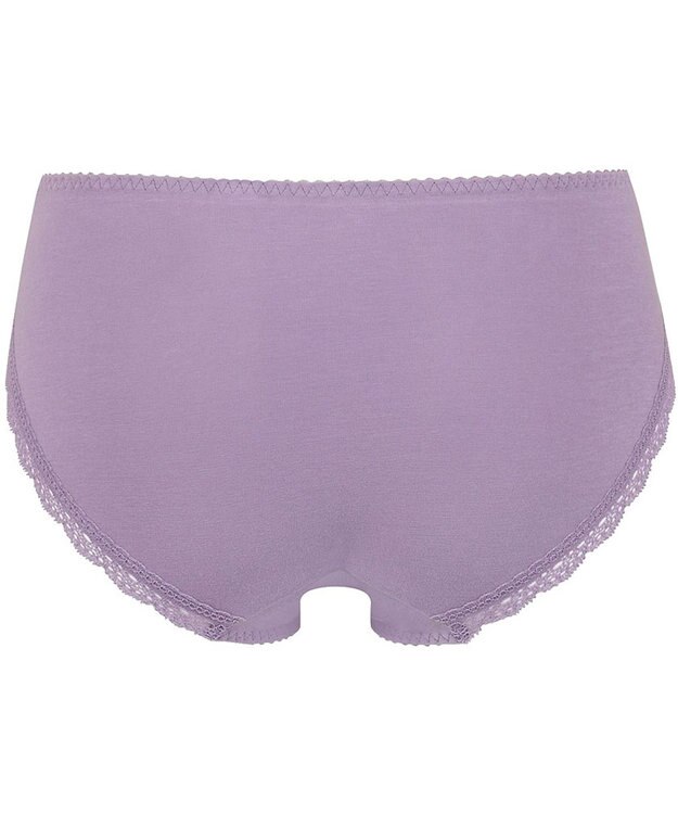 Wing ペアショーツ 【ナチュラルアップブラ】 身生地部オーガニックコットン混 はきこみ丈あさめ KF3000 ウイング／ワコール バイオレット